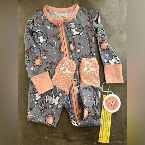 monkeeroos Other - NWT Bamboo Sleeper Monkeeroos Space- LIMITED EDITION- 6-12mos